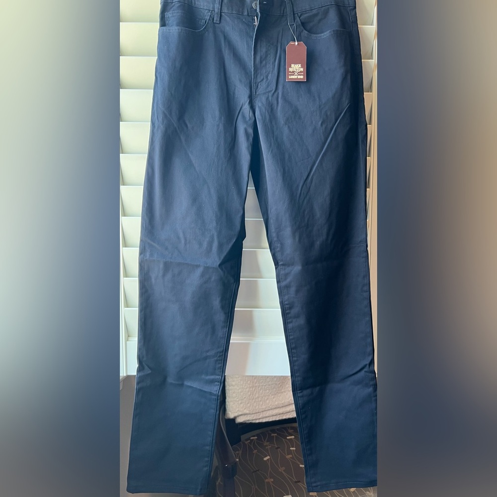 Lands' End/Blake Shelton NEW 34 Tall   Men's Hybrid 5-Pocket Pants in Black